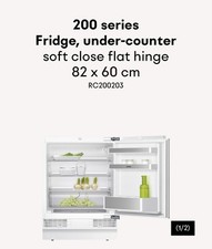 Gaggenau Under Counter Fridge