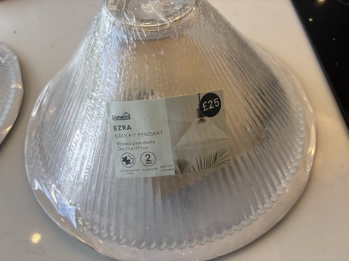 Ezra glass dunelm ribbed - ezra,