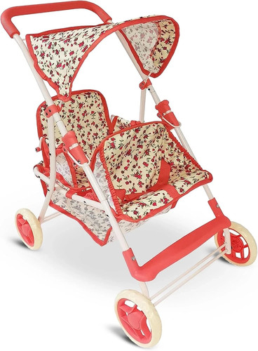 Double doll stroller for baby - doll,