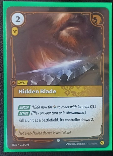 Riftbound hidden blade - riftbound, (foil)