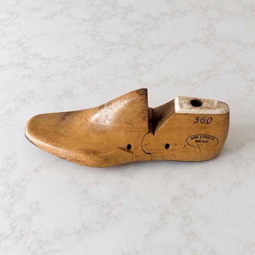 Vintage wooden cobbler shoe - wooden,