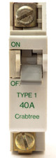 CRABTREE SB6000 40A TYPE 1