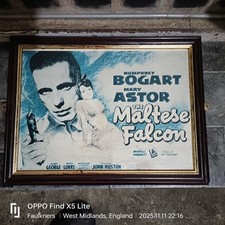 Lovely THE FALCON MALTESE original print in Red Frame CS BB4