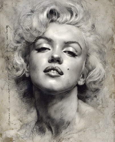 Marilyn monroe monochrome - marilyn,