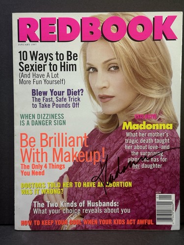 Madonna signed redbook - madonna,