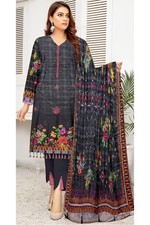 LATEST ZAINAB ALI COLLECTION Pakistani Bonanza SATRANGI WINTER EMBROIDED Dress