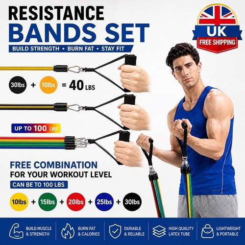12pieces resistance bands set - resistance,