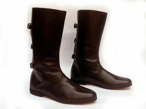 Medieval leather boots - medieval,