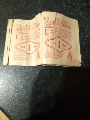 Early vintage fuel coupons - early,