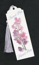 Sweet Pea Floral Book Marker