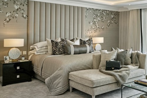 Headboard wall mounted panels
