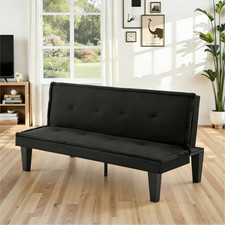 Gewnee Black 62.99" Futon Sofa