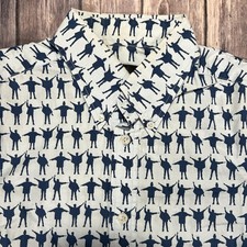 The Beatles Ben Sherman Help Print AOP Shirt Small Lennon McCartney Limited