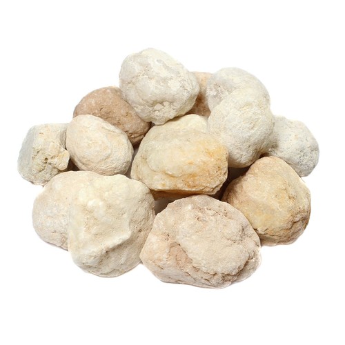 Quartz geodes unbroken - quartz, ~
