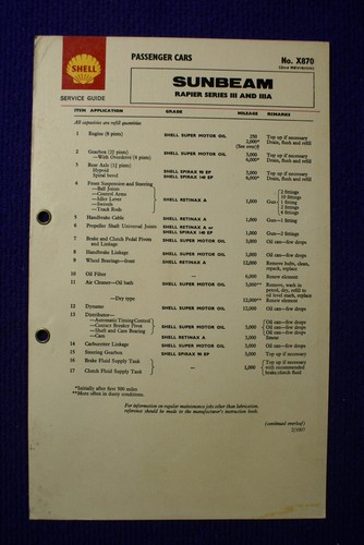 Sunbeam rapier 3a - 3, &