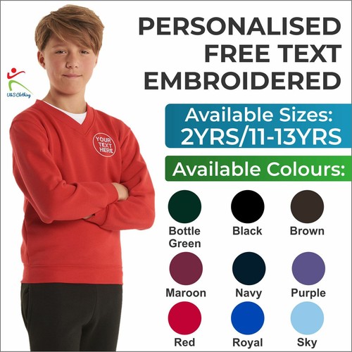 Personalised kids neck - kids, v-neck