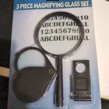 3 Piece Magnifying Glass Set