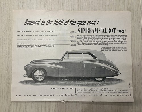 Vintage 1952 sunbeam - vintage,