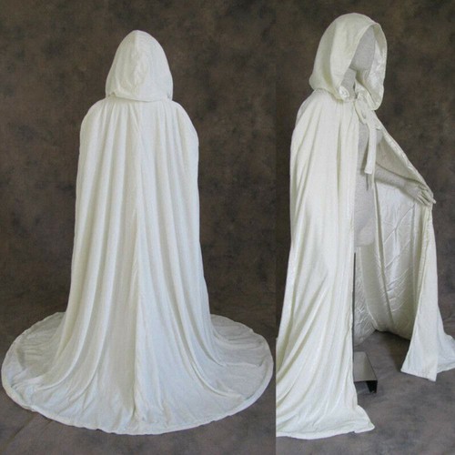 Velvet hooded cloak wedding - hooded,