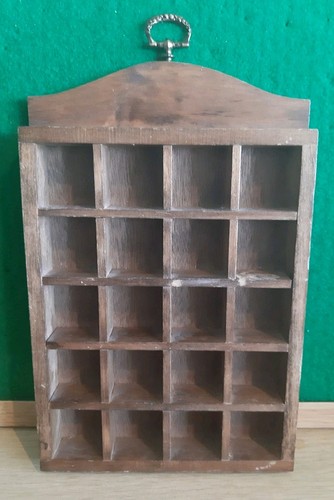 Vintage wooden thimble - thimble, wall
