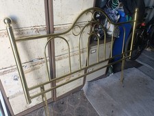 Double Brass Looking Bed  Headboard now cheaper to clear .