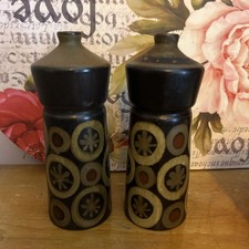 Denby Arabesque Vintage Salt & Pepper Shakers, In Good Used Working Condition