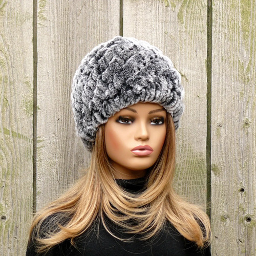 Fluffy winter headwear - fluffy,