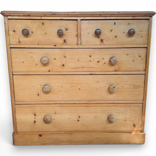 Antique victorian pine - pine, chest
