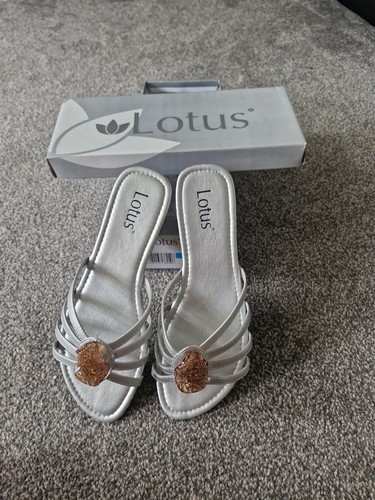 Lotus sandals silver with - lotus,