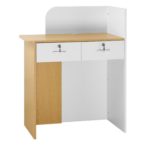 5in white wood reception - 31.5in,