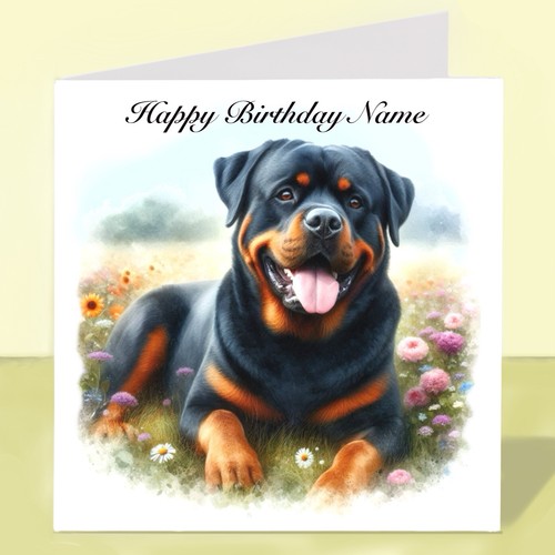 Personalised rottweiler dog - personalised,