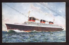 LS4625 - French Line Liner - Normandie - bt.1935 - by Bernard W Church. postcard