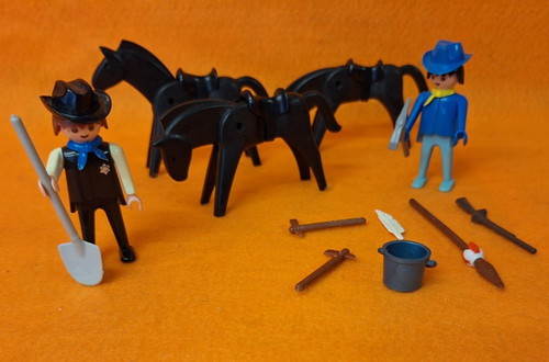 Vintage playmobil western lot - vintage,