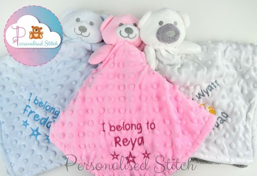 Personalised baby comforter - personalised,