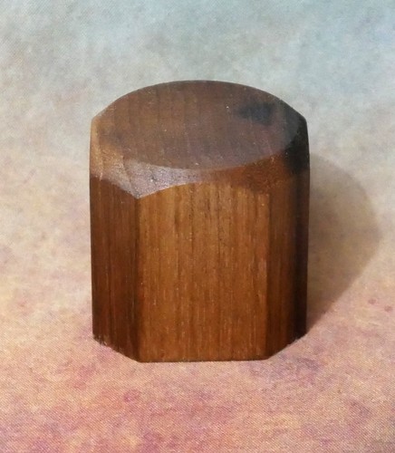 Walnut octagonal display - walnut,