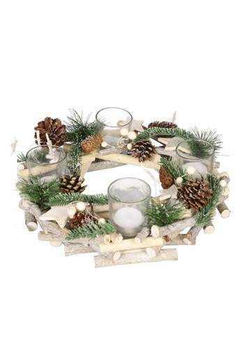 Candle wreath table - wreath,