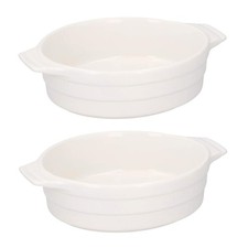 Set of 2 Ceramic 440 ml White