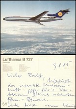 Postcard Lufthansa B 727