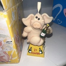Piggin's 21 Again Pig Ornament Set by David Corbridge 2000 Party