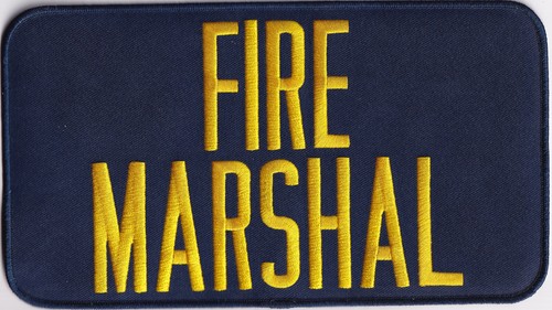 Fire marshal gold navy blue - on,