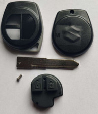 NEW 2 BUTTON REMOTE KEY FOB CASE for SUZUKI SWIFT, VITARA, WAGON R ETC WITH LOGO