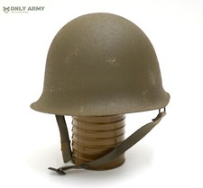 Vintage 1950's French Army Steel Helmet NO LINER Rare Military Surplus