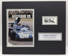 RARE Jackie Stewart F1 Signed