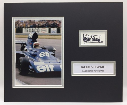 Rare jackie stewart signed - rare,