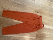 Burnt Orange Cropped Trousers