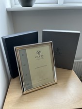 Carrs Sterling Silver Hallmarked Beaded Photograph Frame  (10”x8” - 25cm x 20cm)