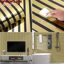 3D Effect Gold Metallic Mirror