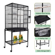 53'' Large Bird Cage Rolling