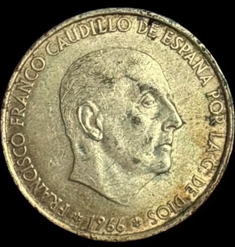 1966 spain 100 pesetas silver - spain,