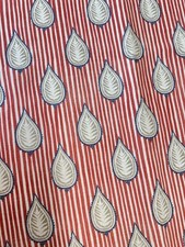 Titley And Marr Midhurst Navy, Red, Dove Fabric Remnant